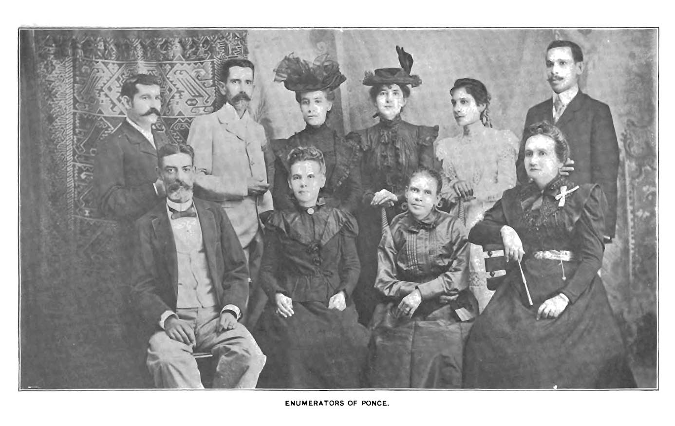 photograph of the census takers from Ponce, Puerto Rico