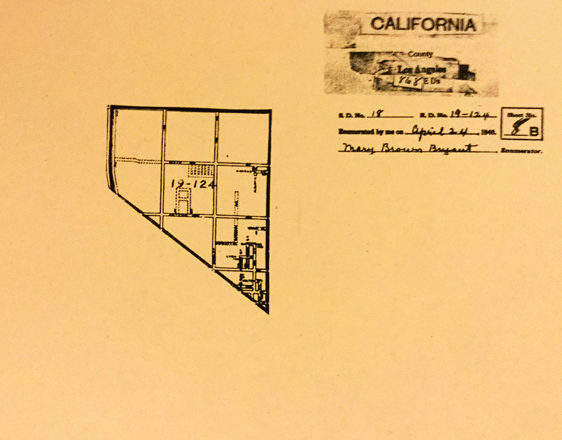 image of cut-out of north-side of Bryant's census district in black